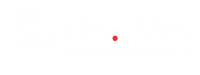 dr asknew logo website white dot
